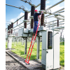 Kunststoff-Anlegeleiter mit Standardtraverse 12 Sprossen