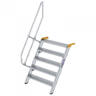 Treppe 60° inkl. Handlauf, 1000mm Stufenbreite, 5 Stufen-Beschreibung lesen