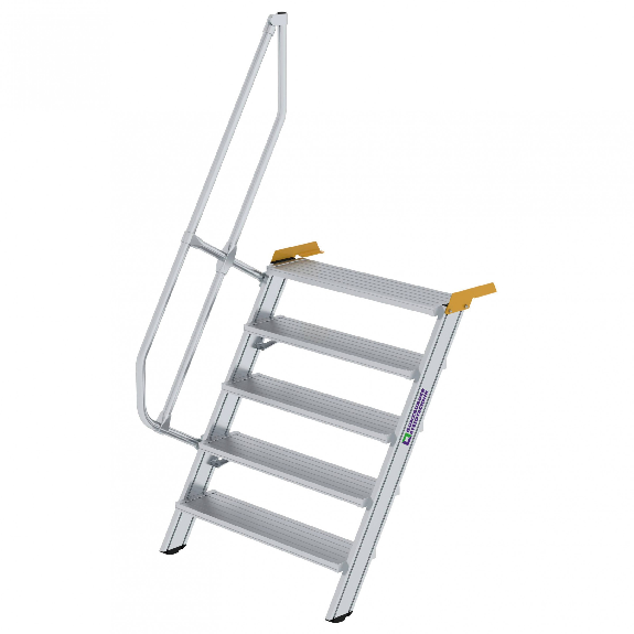 Treppe 60° inkl. Handlauf, 1000mm Stufenbreite, 5 Stufen Treppe 60° inkl. Handlauf, 1000mm Stufenbreite, 5 Stufen-Beschreibung lesen