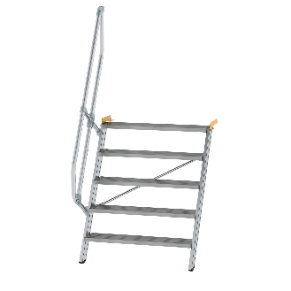 Treppe 60° inkl. Handlauf, 1000mm Stufenbreite, 5 Stufen-Beschreibung lesen