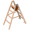 Layher 1053 Holzstehleiter nach Ö-Norm Z1501 2x4 Sprossen