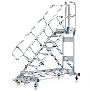 Plattformtreppe 45° mit Ergo-Stop, 600mm Stufenbreite, 9 Stufen Plattformtreppe 45° mit Ergo-Stop, 600mm Stufenbreite, 9 Stufen