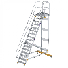 Plattformtreppe fahrbar 60° Stufenbreite 800mm 16 Stufen