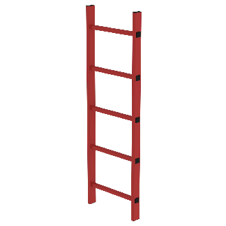 Schachtleiter aus GFK 400 mm, 5 Sprossen, 1,40 m-Beschreibung lesen