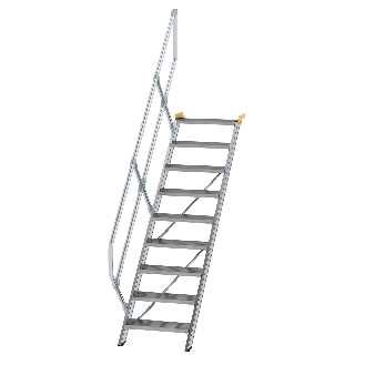 Ortsfeste Aluminiumtreppe mit 45° Neigung-Beschreibung lesen