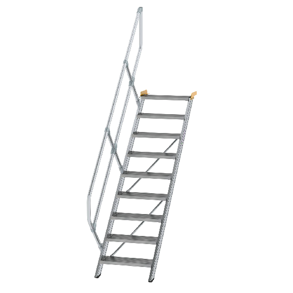 Treppe 45° inkl. Handlauf, 600mm Stufenbreite, 9 Stufen-Beschreibung lesen