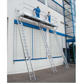 Seilzugleiter 2-teilig ohne Traverse 2x14 Sprossen-Beschreibung lesen