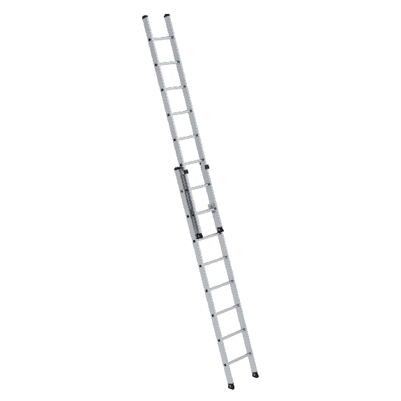MUNK Aluminium-Schiebeleiter 2-teilig ohne Traverse 2x8 Sprossen-Beschreibung lesen