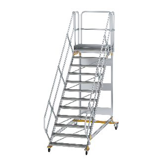 Plattformtreppe fahrbar 45° 12 Stufen-Beschreibung lesen