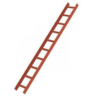 MUNK Aluminium Dachleiter 10 Sprossen rot-Beschreibung lesen
