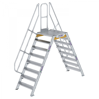Überstieg 60° inkl. einen Handlauf, Stufenbreite 800mm, 2x8 Stufen-Beschreibung lesen