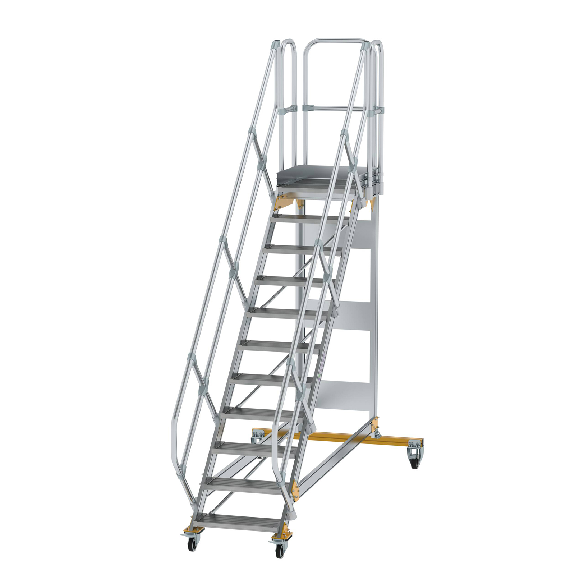 Plattformtreppe fahrbar 45° Stufenbreite 600mm 11 Stufen Plattformtreppe fahrbar 45° Stufenbreite 600mm 11 Stufen-Beschreibung lesen
