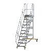 Plattformtreppe fahrbar 45° Stufenbreite 600mm 11 Stufen Plattformtreppe fahrbar 45° Stufenbreite 600mm 11 Stufen