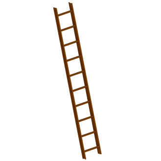 Layher 1051 Dachleiter nussbraun 10 Sprossen-Beschreibung lesen
