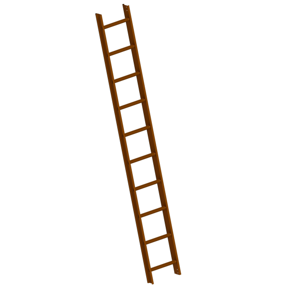 Layher 1051 Dachleiter nussbraun 10 Sprossen-Beschreibung lesen