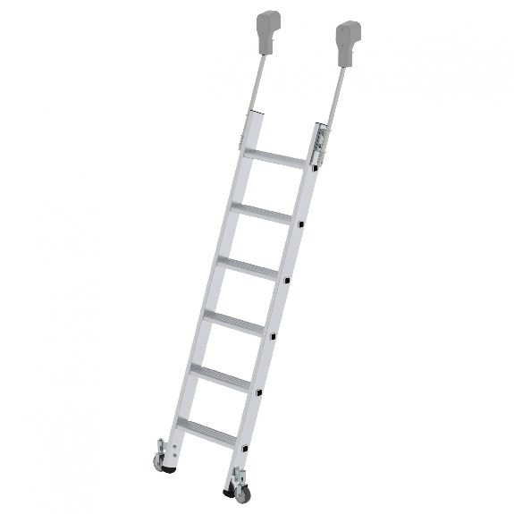 Aluminium-Regalleiter fahrbar 6 Stufen Aluminium-Regalleiter fahrbar 6 Stufen-Beschreibung lesen