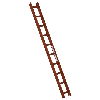Euroline Premium Kaminkehrerleiter 10 Sprossen RAL8004 Rot Euroline Premium Kaminkehrerleiter 10 Sprossen RAL8004 Rot