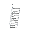 Treppe 60° inkl. Handlauf, 1000mm Stufenbreite, 12 Stufen Treppe 60° inkl. Handlauf, 1000mm Stufenbreite, 12 Stufen
