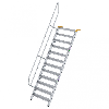 Treppe 60° inkl. Handlauf, 1000mm Stufenbreite, 12 Stufen