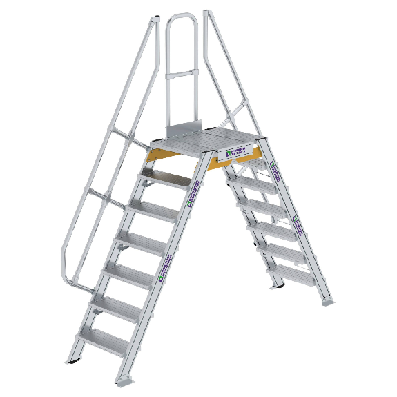 Überstieg 60° inkl. einen Handlauf, Stufenbreite 600mm, 2x7 Stufen Überstieg 60° inkl. einen Handlauf, Stufenbreite 600mm, 2x7 Stufen-Beschreibung lesen