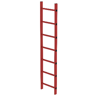 MUNK Schachtleiter aus GFK 400mm breit 7 Sprossen 1,96m lang-Beschreibung lesen