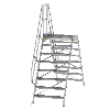 Überstieg 60° inkl. einen Handlauf, Stufenbreite 1000mm, 2x8 Stufen Überstieg 60° inkl. einen Handlauf, Stufenbreite 1000mm, 2x8 Stufen