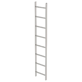 MUNK Schachtleiter aus Edelstahl 400mm breit 8 Sprossen 2,24m lang-Beschreibung lesen