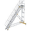 Plattformtreppe fahrbar 45° Stufenbreite 600mm 19 Stufen