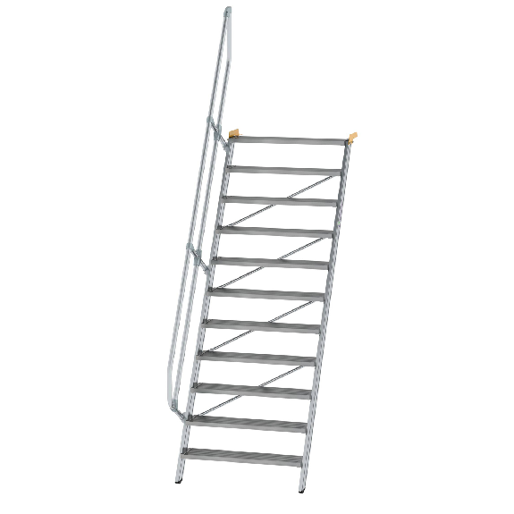 Treppe 60° inkl. Handlauf, 1000mm Stufenbreite, 11 Stufen-Beschreibung lesen