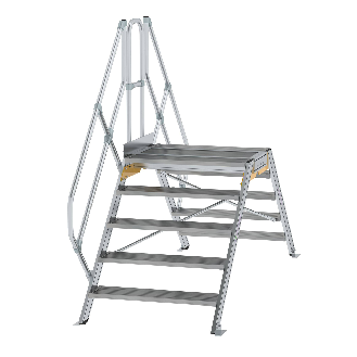 Überstieg 45° inkl. einen Handlauf, Stufenbreite 1000mm, 2x6 Stufen-Beschreibung lesen