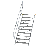 Treppe 45° inkl. Handlauf, 1000mm Stufenbreite, 10 Stufen Treppe 45° inkl. Handlauf, 1000mm Stufenbreite, 10 Stufen