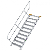 Treppe 45° inkl. Handlauf, 1000mm Stufenbreite, 10 Stufen
