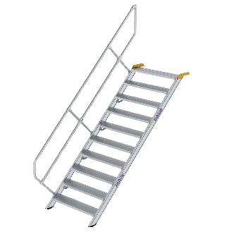 Treppe 45° inkl. Handlauf, 1000mm Stufenbreite, 10 Stufen-Beschreibung lesen