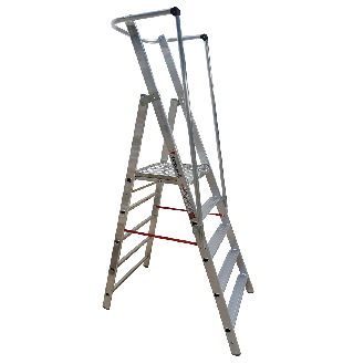 Workline 2267705 Leichte Stufenstehleiter mit großer Standplattform 5 Stufen-Beschreibung lesen
