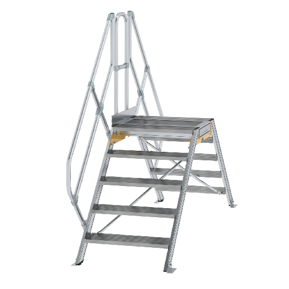 Überstieg 45° inkl. einen Handlauf, Stufenbreite 800mm, 2x5 Stufen Überstieg 45° inkl. einen Handlauf, Stufenbreite 800mm, 2x5 Stufen-Beschreibung lesen