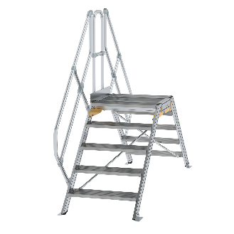 Überstieg 45° inkl. einen Handlauf, Stufenbreite 800mm, 2x5 Stufen-Beschreibung lesen