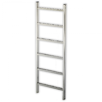 Schachtleiter 400mm lichte Weite Edelstahl 1.4571 / ASTM 316ti mit 9 Sprossen 2,52m-Beschreibung lesen