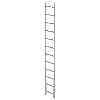 MUNK Schachtleiter Stahl verzinkt 400mm breit 12 Sprossen 3,36m lang