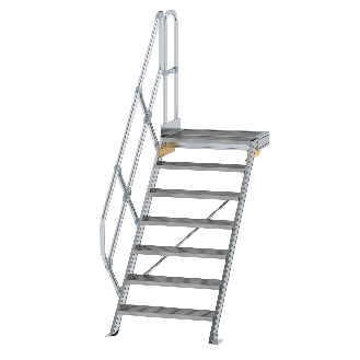 Treppe mit Plattform 45° 800mm 7 Stufen-Beschreibung lesen