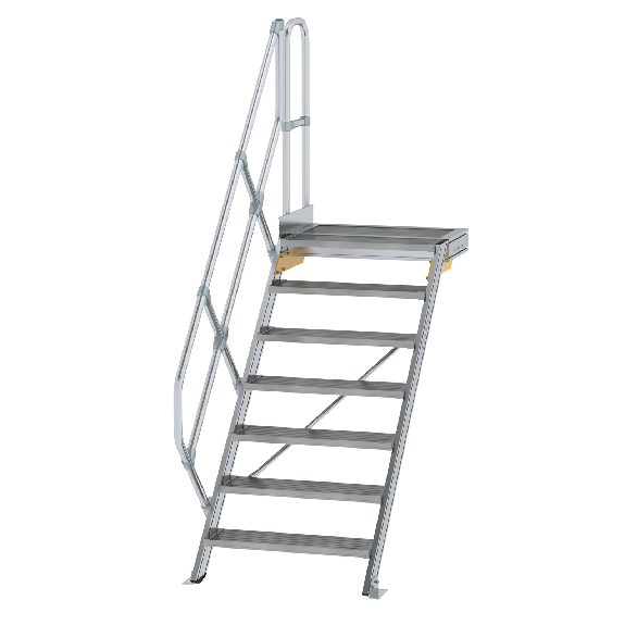 Treppe mit Plattform 45° 800mm 7 Stufen Treppe mit Plattform 45° 800mm 7 Stufen-Beschreibung lesen