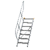 Treppe 45° inkl. Handlauf, 600mm Stufenbreite, 7 Stufen