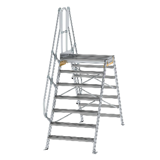 Überstieg 60° inkl. einen Handlauf, Stufenbreite 1000mm, 2x7 Stufen-Beschreibung lesen