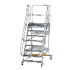 Plattformtreppe fahrbar 60° Stufenbreite 1000mm 8 Stufen