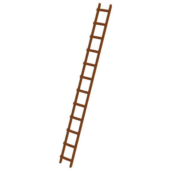 Dachdecker-Auflegeleiter aus Holz mit 12 Sprossen Dachdecker-Auflegeleiter aus Holz mit 12 Sprossen-Beschreibung lesen