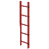 MUNK Schachtleiter aus GFK 300mm breit 5 Sprossen 1,40m lang