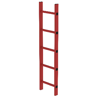 MUNK Schachtleiter aus GFK 300mm breit 5 Sprossen 1,40m lang-Beschreibung lesen