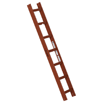 Euroline Premium Kaminkehrerleiter 7 Sprossen RAL8004 Rot-Beschreibung lesen