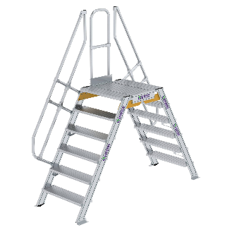 Überstieg 60° inkl. einen Handlauf, Stufenbreite 800mm, 2x6 Stufen-Beschreibung lesen