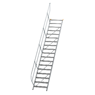 Treppe 45° inkl. Handlauf, 800mm Stufenbreite, 18 Stufen-Beschreibung lesen