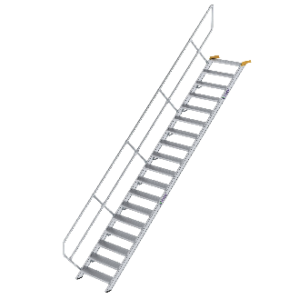Treppe 45° inkl. Handlauf, 800mm Stufenbreite, 18 Stufen-Beschreibung lesen